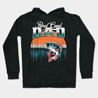 Reel Cool Dad Fishing Cool Dad Fisherman's Father's Day Hoodie